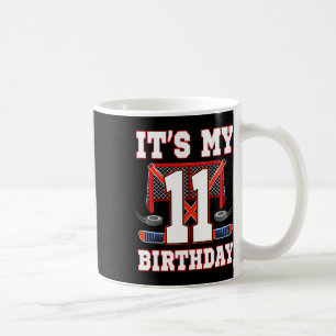Caneca De Café Jogador de Hóquei no Gelo de 11 Anos de Idade Fest