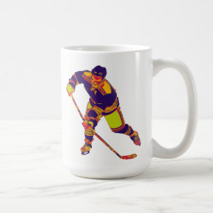 Caneca De Café Jogador De Hóquei No Gelo (Multi-Color), Mug Pers
