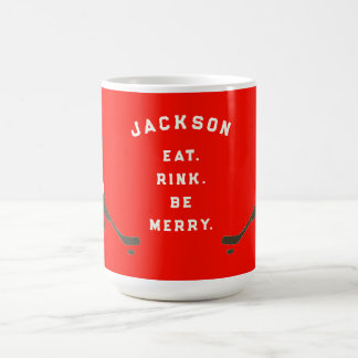 Caneca De Café Jogador de Hóquei Personalizado - Gift Mug