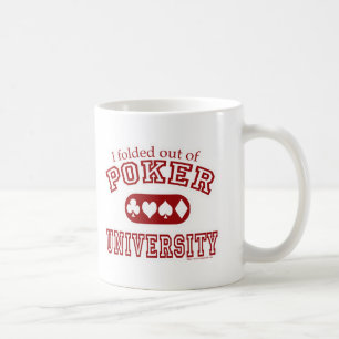 Caneca De Café Jogador de Jogo de Cartas Divertido da Universidad