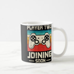 Caneca De Café Jogador de Pais Jogador Dois Se Juntando Em Breve 