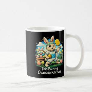 Caneca De Café Jogador de pickleball coelho Páscoa este coelho po