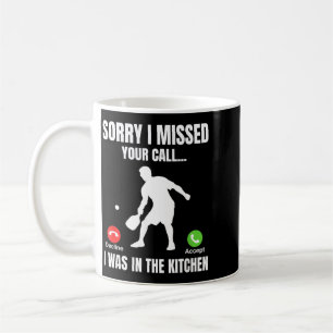 Caneca De Café Jogador de Pickleball Estava na Cozinha Engraçado