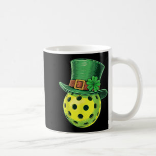 Caneca De Café Jogador de pickleball paddleball do dia de São Pat