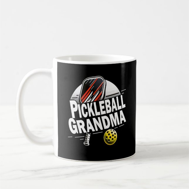 Caneca De Café Jogador de Pickleball Vovó Engraçado (Esquerda)