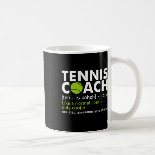 Caneca De Café Jogador de Racket Tênis de Definição de Tênis Engr