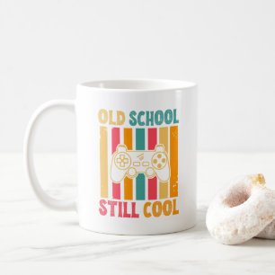 Caneca De Café Jogador de Retro Legal da Antiga Escola