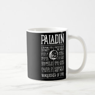 Caneca De Café Jogador de RPG Wow Paladino 1 