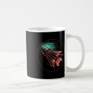 Caneca De Café Jogador de Shuttle Badminton Steampunk