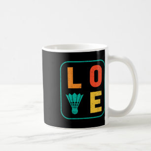 Caneca De Café Jogador de Shuttle Jogador de Gráfico de Amor