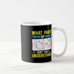 Caneca De Café Jogador de treinador de hóquei divertido Que parte