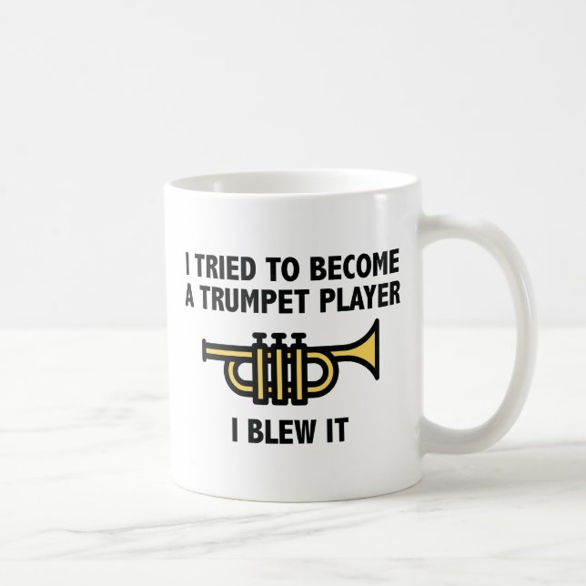 Caneca De Café Jogador de Trompete (Direita)