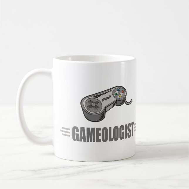 Caneca De Café Jogador De Vídeo Engraçado (Esquerda)