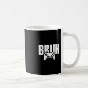 Caneca De Café Jogador de Vídeo Engraçado Bruh Controle de Jogo P