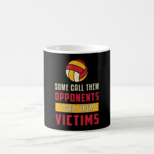 Caneca De Café Jogador de Voleibol Alguns Chamam-Lhes Contra Equi