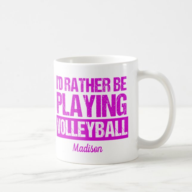 Caneca De Café Jogador de Voleibol Cujo (Direita)