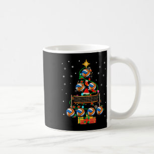 Caneca De Café Jogador de Voleibol Lov para Luzes de Árvore X mas