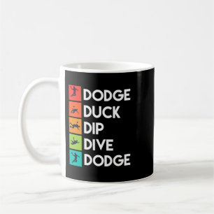 Caneca De Café Jogador Engraçado de Dodgeball cita Roupa Dodge Ba