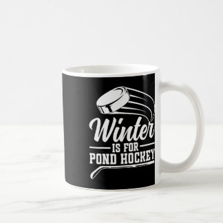 Caneca De Café Jogador engraçado de hóquei no gelo no lago