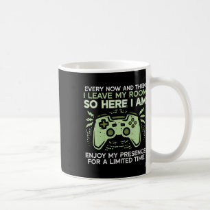 Caneca De Café Jogador Eu Deixo Meu Quarto Engraçado Jogando Home