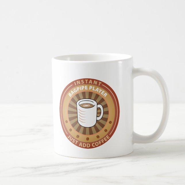 Caneca De Café Jogador imediato do Bagpipe (Direita)