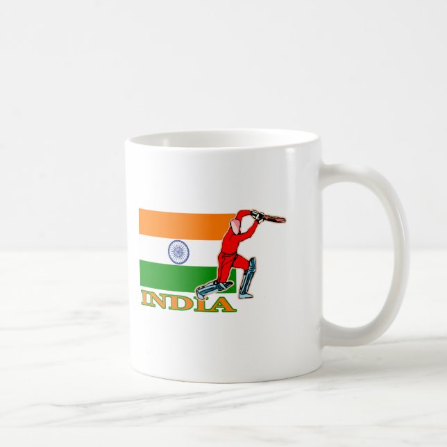 Caneca De Café Jogador indiano do grilo (Direita)