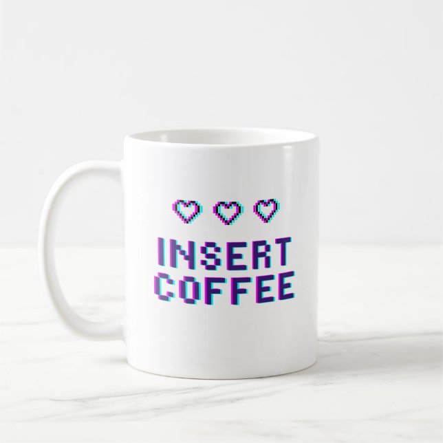 Caneca De Café Jogador 'Inserir Café' Mug (Esquerda)