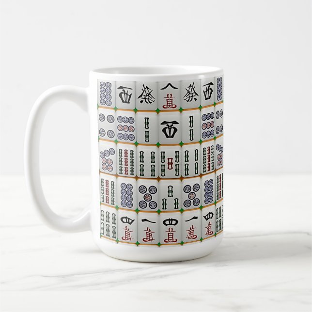 Caneca De Café jogador Mahjong (Esquerda)