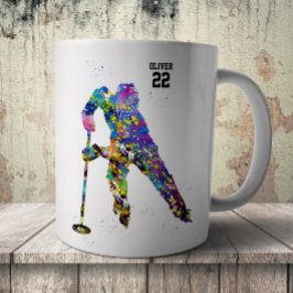Caneca De Café Jogador Masculino de Ringue