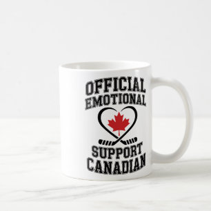 Caneca De Café Jogador Oficial de Suporte Emocional de Hóquei Can