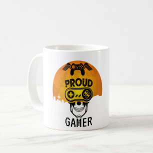 CANECA DE CAFÉ JOGADOR ORGULHOSO - NERD DE JOGOS HALLOWEEN
