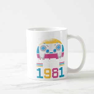 Caneca De Café Jogador que eu não envelheci Eu nivelo desde 1981 
