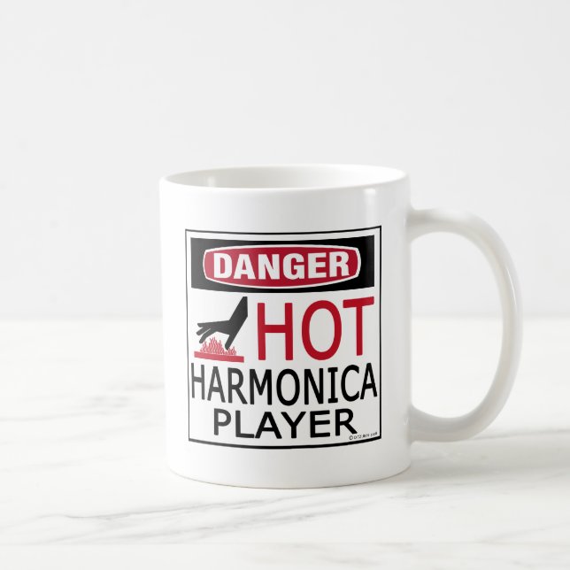 Caneca De Café Jogador quente da harmônica (Direita)