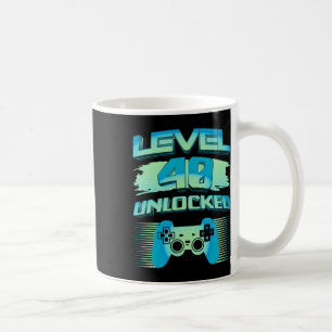 Caneca De Café Jogador Retro Nível 40 Desbloqueado Aniversário Jo