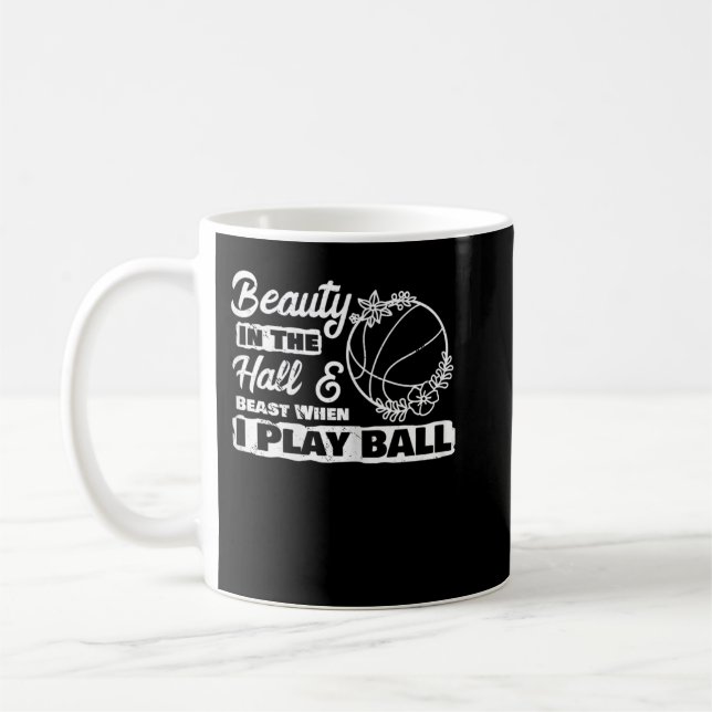Caneca De Café Jogadora de Basquete Baller Jogadora de Belebração (Esquerda)