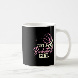 Caneca De Café Jogadora de Basquete Feminina Apenas Uma Garota de