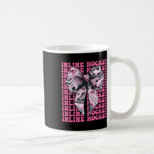 Caneca De Café Jogadora de Hóquei Inline Garota Coquette Laço Fit
