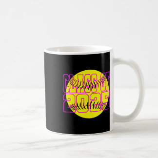 Caneca De Café Jogadora de Softbol da Turma Feminina de 2025