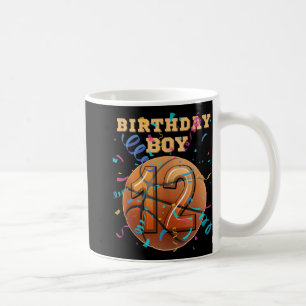 Caneca De Café Jogadores De Basquete De 12 Birthday Boy De 12 Ano