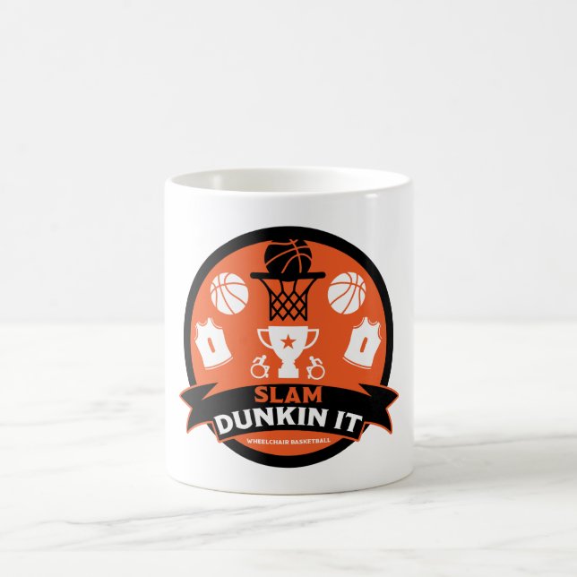 Caneca De Café Jogadores de basquetebol em cadeira de rodas (Centro)