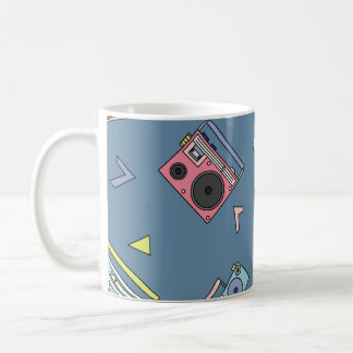 Caneca De Café Jogadores de Cassete Vintage: Arte Retro Sem Olho