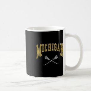 Caneca De Café Jogadores E Ventiladores Do Michigan Lacrosse Vint