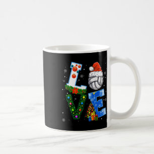 Caneca De Café Jogadores Engraçados De Voleibol De Natal Amantes