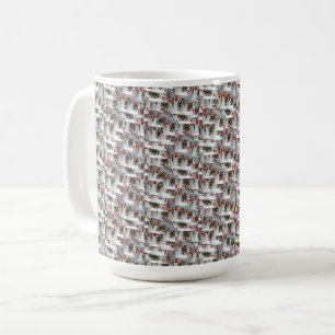 Caneca De Café Jogando Cartões Fila Design,
