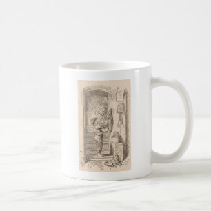 Caneca De Café Jogando nas Escadas