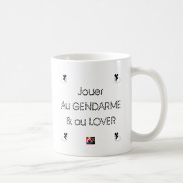 Caneca De Café Jogar ao GENDARME e BOBINAR - Jogos de Palavras
