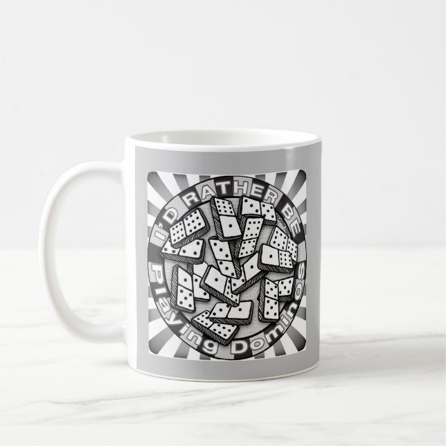 Caneca De Café Jogar Dominó de Preferência (Esquerda)