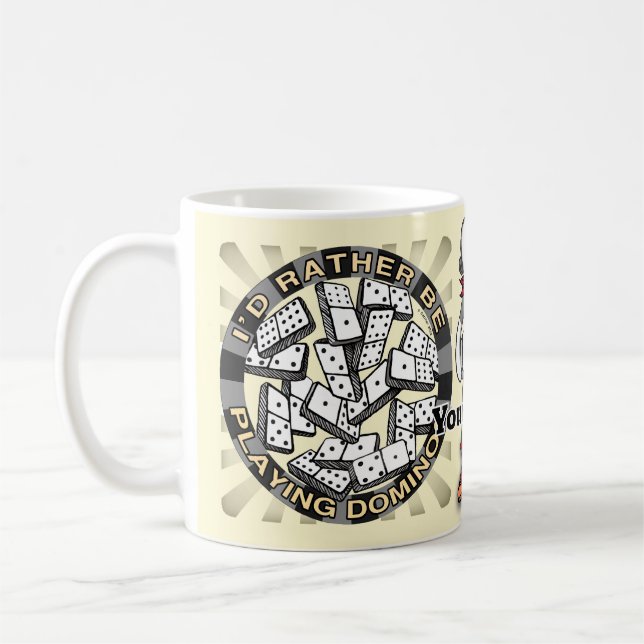 Caneca De Café Jogar Dominós (Esquerda)