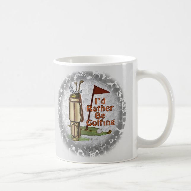 Caneca De Café Jogar Golfe de preferência (Direita)