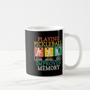 Caneca De Café Jogar pickleball melhora a memória pickleball 